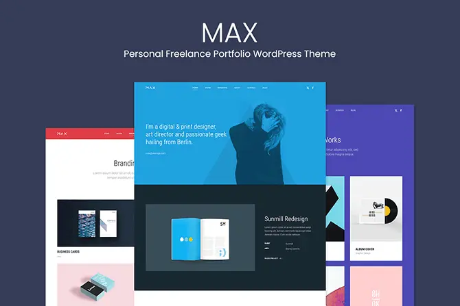 Personal Freelance Portfolio WordPress Theme