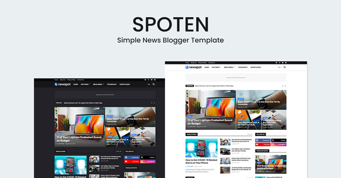 SPOTEN - Simple News Blogger Template SPOTEN - Simple News Blogger Template