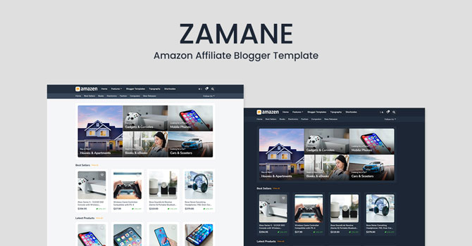 ZAMANE - Amazon Affiliate Blogger Template ZAMANE - Amazon Affiliate Blogger Template