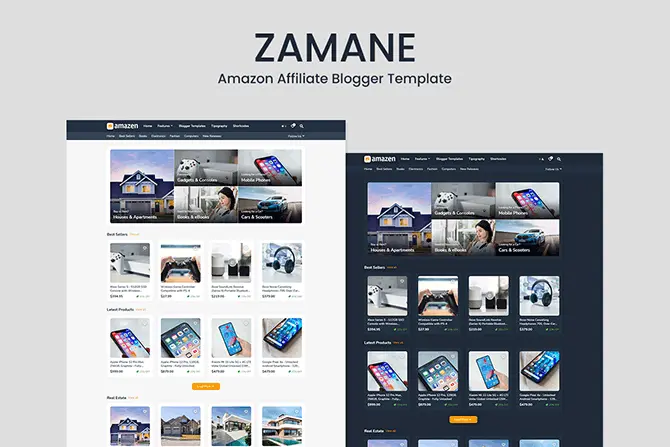 ZAMANE - Amazon Affiliate Blogger Template ZAMANE - Amazon Affiliate Blogger Template