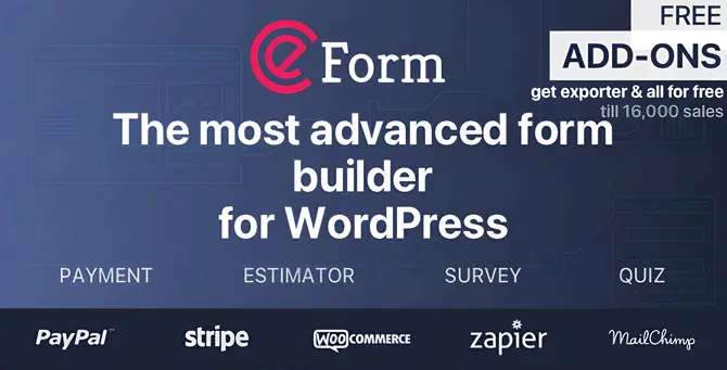 eForm - Advanced Form WordPress Plugin eForm - Advanced Form WordPress Plugin