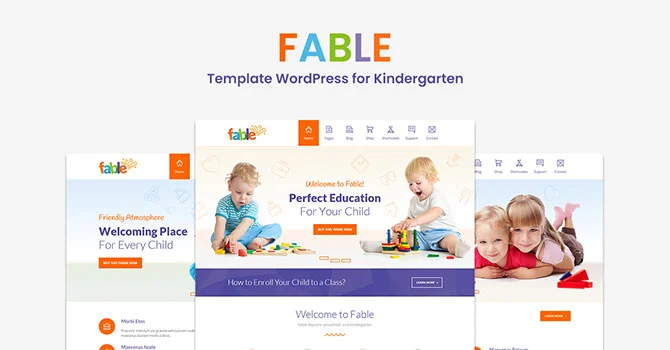 FABLE – Classic Template WordPress for Kindergarten FABLE – Classic Template WordPress for Kindergarten