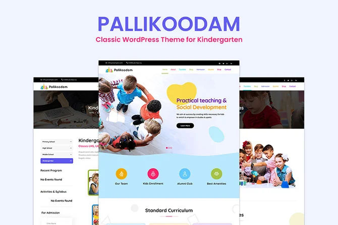 Classic WordPress Theme for Kindergarten Classic WordPress Theme for Kindergarten