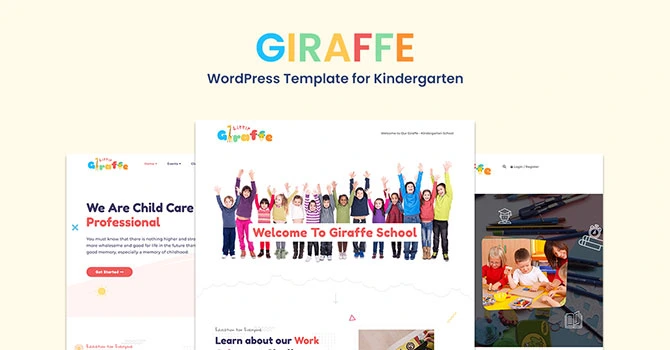 Giraffe – WordPress Template for Kindergarten Giraffe – WordPress Template for Kindergarten
