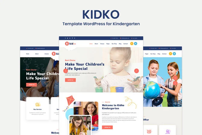 Template WordPress for Kindergarten Template WordPress for Kindergarten
