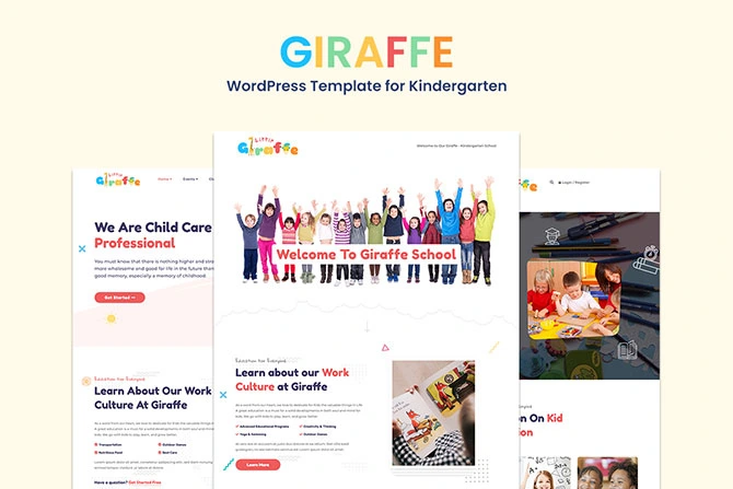 WordPress Template for Kindergarten WordPress Template for Kindergarten